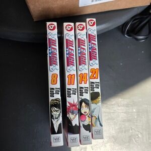 Bleach Manga Lot Volumes 8 11 14 21 Tite Kubo Shonen Jump Viz Media Paperback
